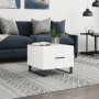 White gloss engineered wood coffee table 50x50x40 cm by vidaXL, Coffee table - Ref: Foro24-829448, Price: 47,99 €, Discount: %