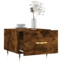 Smoked oak plywood coffee table 50x50x40 cm by vidaXL, Coffee table - Ref: Foro24-829358, Price: 37,99 €, Discount: %