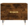 Smoked oak plywood coffee table 50x50x40 cm by vidaXL, Coffee table - Ref: Foro24-829358, Price: 37,99 €, Discount: %