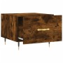 Smoked oak plywood coffee table 50x50x40 cm by vidaXL, Coffee table - Ref: Foro24-829358, Price: 37,99 €, Discount: %