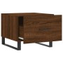 Mesa de centro madera contrachapada roble marrón 50x50x40 cm de vidaXL, Mesas de centro - Ref: Foro24-829458, Precio: 44,82 €...