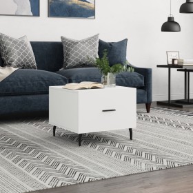 White engineered wood coffee table 50x50x40 cm by vidaXL, Coffee table - Ref: Foro24-829428, Price: 41,99 €, Discount: %