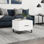 White engineered wood coffee table 50x50x40 cm by vidaXL, Coffee table - Ref: Foro24-829444, Price: 44,99 €, Discount: %