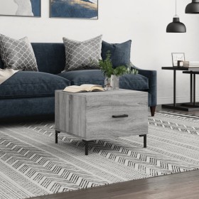 Sonoma gray plywood coffee table 50x50x40 cm by vidaXL, Coffee table - Ref: Foro24-829408, Price: 42,99 €, Discount: %