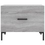 Mesa de centro madera contrachapada gris Sonoma 50x50x40 cm de vidaXL, Mesas de centro - Ref: Foro24-829408, Precio: 42,99 €,...