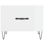 Engineered wood white gloss coffee table 50x50x40 cm by vidaXL, Coffee table - Ref: Foro24-829384, Price: 41,45 €, Discount: %