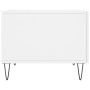 Engineered wood white gloss coffee table 50x50x40 cm by vidaXL, Coffee table - Ref: Foro24-829384, Price: 41,45 €, Discount: %