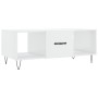 Mesa de centro madera contrachapada blanco brillo 102x50x40 cm de vidaXL, Mesas de centro - Ref: Foro24-829294, Precio: 50,61...