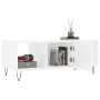 Mesa de centro madera contrachapada blanco brillo 102x50x40 cm de vidaXL, Mesas de centro - Ref: Foro24-829294, Precio: 50,61...