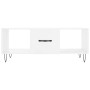 Mesa de centro madera contrachapada blanco brillo 102x50x40 cm de vidaXL, Mesas de centro - Ref: Foro24-829294, Precio: 50,61...