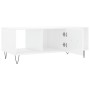 Mesa de centro madera contrachapada blanco brillo 102x50x40 cm de vidaXL, Mesas de centro - Ref: Foro24-829294, Precio: 50,61...