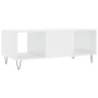 Mesa de centro madera contrachapada blanco brillo 102x50x40 cm de vidaXL, Mesas de centro - Ref: Foro24-829294, Precio: 50,61...