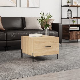 Sonoma oak plywood coffee table 50x50x40 cm by vidaXL, Coffee table - Ref: Foro24-829418, Price: 43,99 €, Discount: %