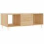 Sonoma oak plywood coffee table 102x50x40 cm by vidaXL, Coffee table - Ref: Foro24-829287, Price: 48,11 €, Discount: %