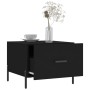 Mesa de centro madera contrachapada negro 50x50x40 cm de vidaXL, Mesas de centro - Ref: Foro24-829414, Precio: 42,52 €, Descu...