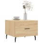 Mesa de centro madera contrachapada roble Sonoma 50x50x40 cm de vidaXL, Mesas de centro - Ref: Foro24-829434, Precio: 42,19 €...