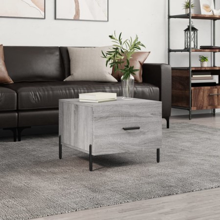 Sonoma gray plywood coffee table 50x50x40 cm by vidaXL, Coffee table - Ref: Foro24-829424, Price: 42,45 €, Discount: %