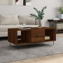 Brown oak plywood coffee table 102x50x40 cm by vidaXL, Coffee table - Ref: Foro24-829299, Price: 48,99 €, Discount: %