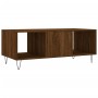 Brown oak plywood coffee table 102x50x40 cm by vidaXL, Coffee table - Ref: Foro24-829299, Price: 48,99 €, Discount: %