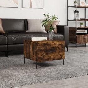 Smoked oak plywood coffee table 50x50x40 cm by vidaXL, Coffee table - Ref: Foro24-829422, Price: 43,99 €, Discount: %