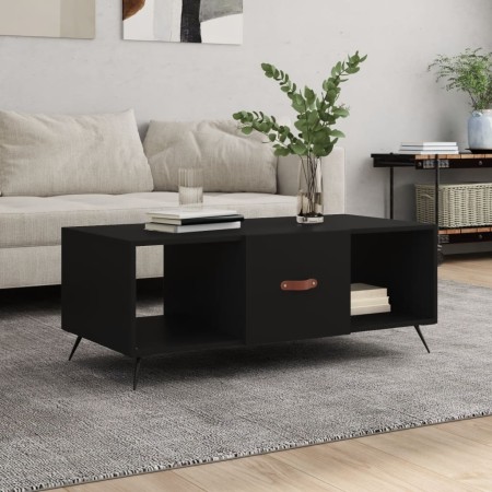 Black plywood coffee table 102x50x40 cm by vidaXL, Coffee table - Ref: Foro24-829269, Price: 50,99 €, Discount: %