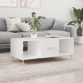 Mesa de centro madera contrachapada blanco 102x50x40 cm de vidaXL, Mesas de centro - Ref: Foro24-829284, Precio: 48,76 €, Des...