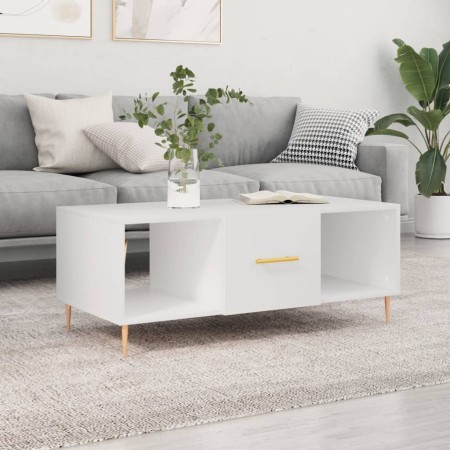 Mesa de centro madera contrachapada blanco 102x50x40 cm de vidaXL, Mesas de centro - Ref: Foro24-829284, Precio: 49,65 €, Des...