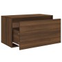 Banco pasillo madera contrachapada roble marrón 80x40x45 cm de vidaXL, Bancos para recibidores y almacenamiento - Ref: Foro24...