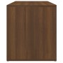 Banco pasillo madera contrachapada roble marrón 80x40x45 cm de vidaXL, Bancos para recibidores y almacenamiento - Ref: Foro24...