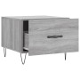 Mesa de centro madera contrachapada gris Sonoma 50x50x40 cm de vidaXL, Mesas de centro - Ref: Foro24-829392, Precio: 39,99 €,...