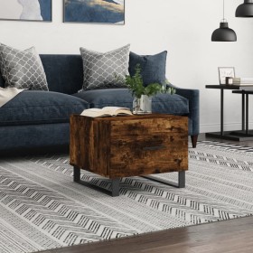 Smoked oak plywood coffee table 50x50x40 cm by vidaXL, Coffee table - Ref: Foro24-829454, Price: 43,99 €, Discount: %