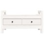 Hall bench solid white pine wood 80x40x43 cm by vidaXL, Benches for halls and storage - Ref: Foro24-821785, Price: 81,64 €, D...