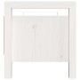 Hall bench solid white pine wood 80x40x43 cm by vidaXL, Benches for halls and storage - Ref: Foro24-821785, Price: 81,64 €, D...