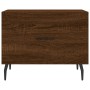 Mesa de centro madera contrachapada roble marrón 50x50x40 cm de vidaXL, Mesas de centro - Ref: Foro24-829442, Precio: 41,30 €...