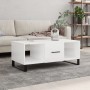 Glossy white plywood coffee table 102x50x40 cm by vidaXL, Coffee table - Ref: Foro24-829326, Price: 56,81 €, Discount: %