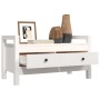 Hall bench solid white pine wood 80x40x43 cm by vidaXL, Benches for halls and storage - Ref: Foro24-821785, Price: 81,64 €, D...