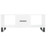 Glossy white plywood coffee table 102x50x40 cm by vidaXL, Coffee table - Ref: Foro24-829326, Price: 56,99 €, Discount: %