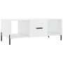 Glossy white plywood coffee table 102x50x40 cm by vidaXL, Coffee table - Ref: Foro24-829310, Price: 54,41 €, Discount: %