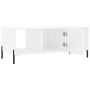 Glossy white plywood coffee table 102x50x40 cm by vidaXL, Coffee table - Ref: Foro24-829310, Price: 54,41 €, Discount: %