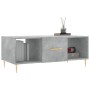 Plywood gray concrete coffee table 102x50x40 cm by vidaXL, Coffee table - Ref: Foro24-829288, Price: 47,35 €, Discount: %