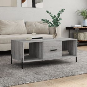 Sonoma-Couchtisch aus grauem Sperrholz, 102 x 50 x 40 cm von vidaXL, Couchtisch - Ref: Foro24-829314, Preis: 55,62 €, Rabatt: %