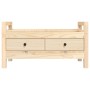 Solid pine wood hall bench 80x40x43 cm by vidaXL, Benches for halls and storage - Ref: Foro24-821784, Price: 70,64 €, Discoun...