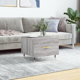 Mesa de centro madera contrachapada gris Sonoma 50x50x40 cm de vidaXL, Mesas de centro - Ref: Foro24-829360, Precio: 41,99 €,...