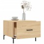 Oak Sonoma plywood coffee table 50x50x40 cm by vidaXL, Coffee table - Ref: Foro24-829402, Price: 41,19 €, Discount: %