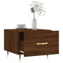 Mesa de centro madera contrachapada roble marrón 50x50x40 cm de vidaXL, Mesas de centro - Ref: Foro24-829362, Precio: 40,96 €...