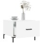 Engineered wood white gloss coffee table 50x50x40 cm by vidaXL, Coffee table - Ref: Foro24-829400, Price: 42,64 €, Discount: %