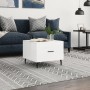 White gloss engineered wood coffee table 50x50x40 cm by vidaXL, Coffee table - Ref: Foro24-829432, Price: 46,99 €, Discount: %