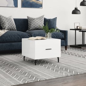 White gloss engineered wood coffee table 50x50x40 cm by vidaXL, Coffee table - Ref: Foro24-829432, Price: 43,68 €, Discount: %