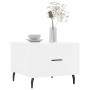 White gloss engineered wood coffee table 50x50x40 cm by vidaXL, Coffee table - Ref: Foro24-829432, Price: 43,68 €, Discount: %