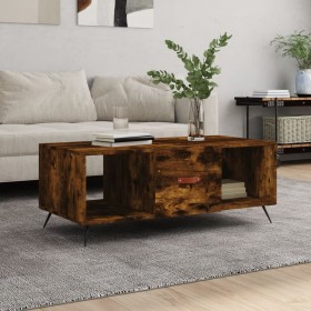 Mesa de centro madera contrachapada roble ahumado 102x50x40 cm de vidaXL, Mesas de centro - Ref: Foro24-829273, Precio: 49,99...